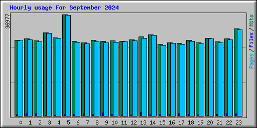 Hourly usage for September 2024