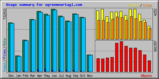 Usage summary for ogrenmeortagi.com